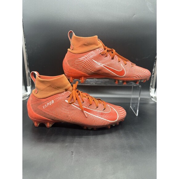Nike VAPOR UNTOUCHABLE PRO TD 3 Football Cleats ORANGE 917165-800 Mens Size 10.5 - Picture 1 of 8